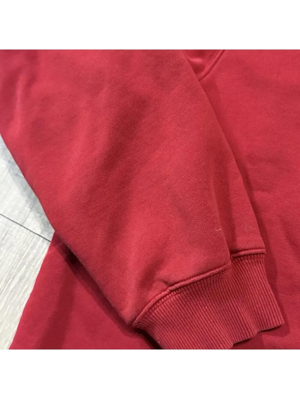 Vintage 2005 Adidas Hoodie Red Fleece Pullover Hoodie Big Logo AUZ002 Men Large - Picture 5 of 11